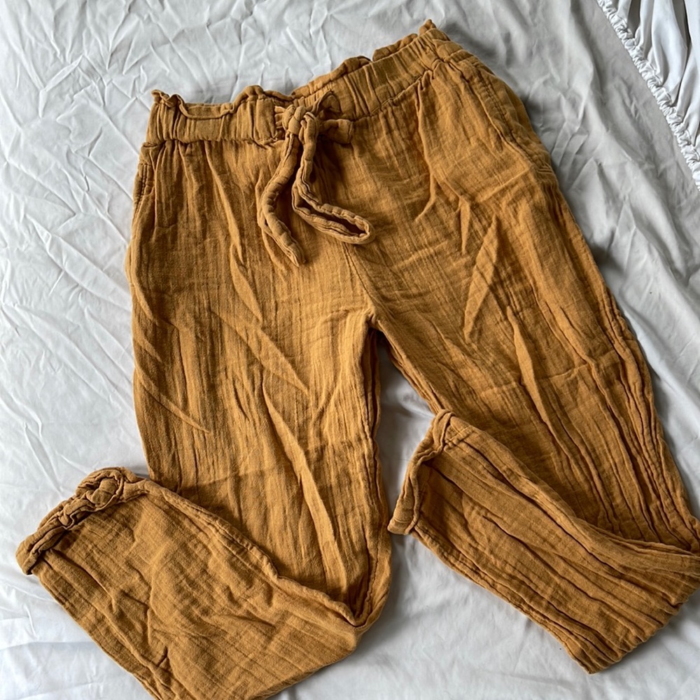 Linen Cozy High Waist Pants